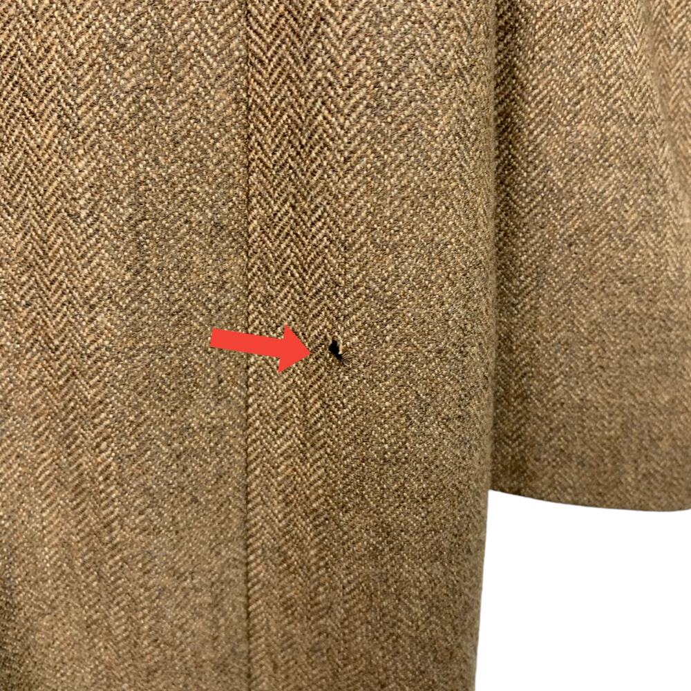 COVINGTON Men's 38 Reg 100% Wool Herringbone Tan Blazer Fully Lined - Picture 10 of 15